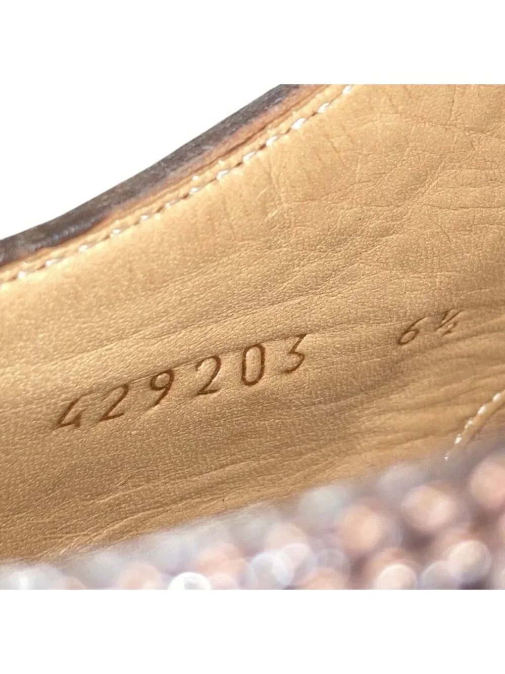 Gucci Web Line Leather Medallion Shoes Brown Dress 6.5